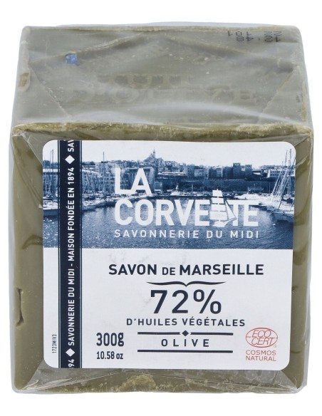 Jabon En Pastilla Marsella Oliva Cubo Eco 300Gr.