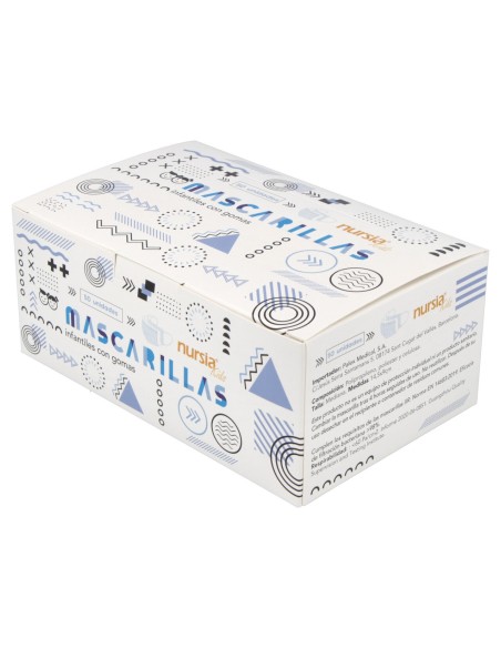 Mascarilla Higienica Infantil 3Capas Caja 50Ud.