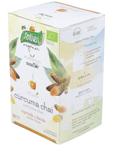Sanaflor Curcuma Chai Infusion 20Ud. Bio