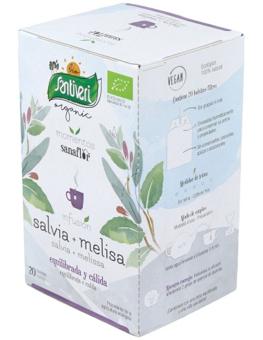Sanaflor Salvia+Melisa Infusion 20Ud. Bio