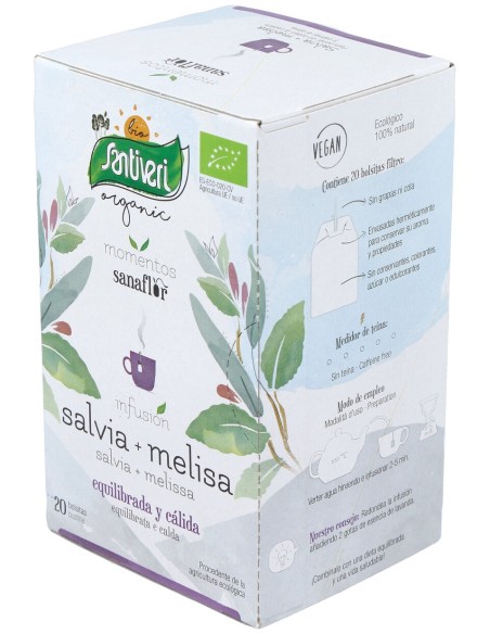 Sanaflor Salvia+Melisa Infusion 20Ud. Bio