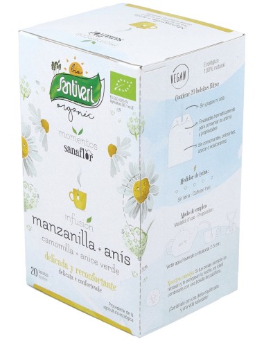 Sanaflor Manzanilla+Anis Infusion 20Ud. Bio