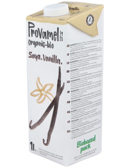 Provamelbebida Vegetal De Soja Vainilla 1Lt. Bio