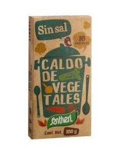 Santiveri   Caldo Vegetal Sin Sal 10 Pastillas