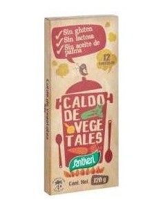 Santiveri Caldo Vegetal Sin Gluten Sin Lactosa 12Uds