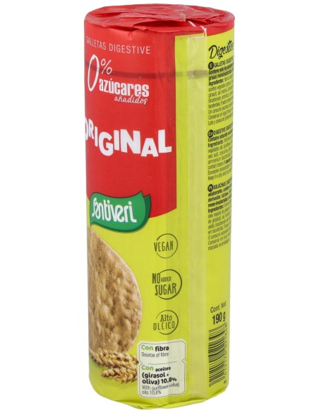 Galletas Digestive 0% Azucar 190Gr.