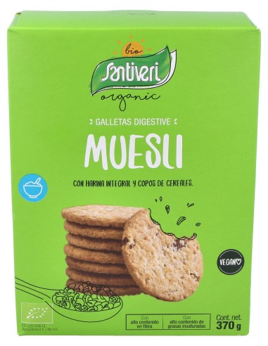 Galletas Digestive Muesli 2 Paquetes 330Gr. Bio