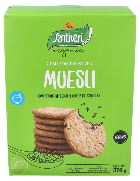 Galletas Digestive Muesli 2 Paquetes 330Gr. Bio