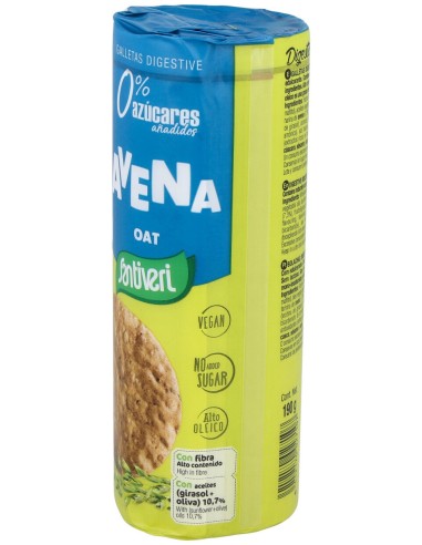 Galletas Digestive Avena 0% Azucares 190Gr.