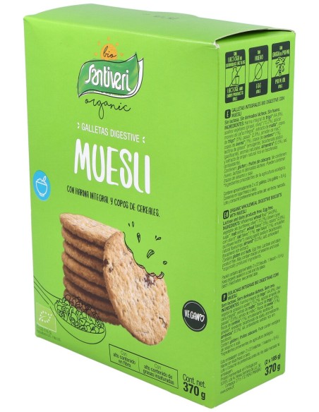 Galletas Digestive Muesli 2 Paquetes 330Gr. Bio