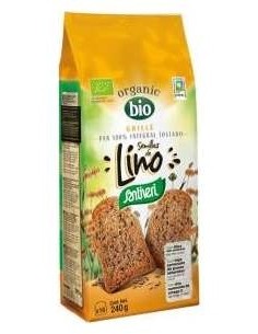 Pan Grille Con Semillas Lino Integral 240Gr. Bio