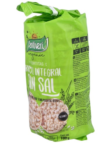 Tortitas De Arroz Integral 100Gr. Bio S/Sal
