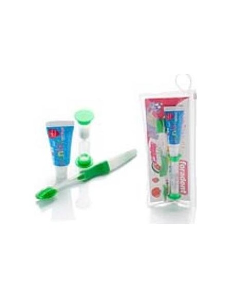 Foradent Kit Dental Infantil Cepillo + Gel Flúor + Reloj