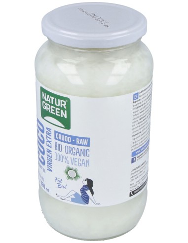 Aceite Virgen De Coco 1ª Presion Frio 800Gr. Bio
