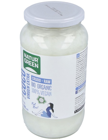 Aceite Virgen De Coco 1ª Presion Frio 800Gr. Bio