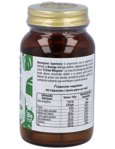 Naturgreen Moringa Bio 90 Cápsulas