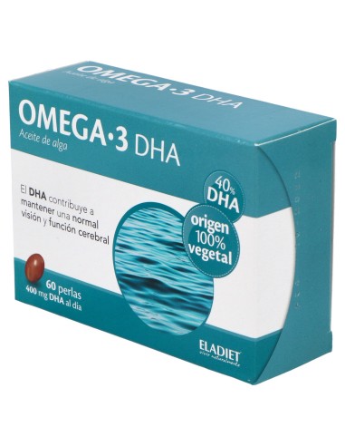 Omega 3 Dha Aceite De Alga Eladiet 60 Perlas