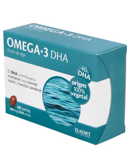 Omega 3 Dha Aceite De Alga Eladiet 60 Perlas