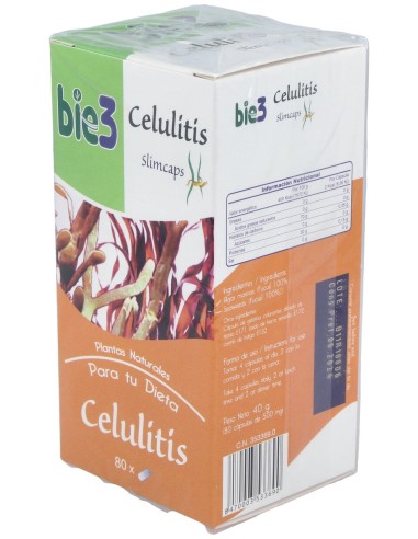 Bie3 Celulitis Slimcaps Control De Linea 80Cap.