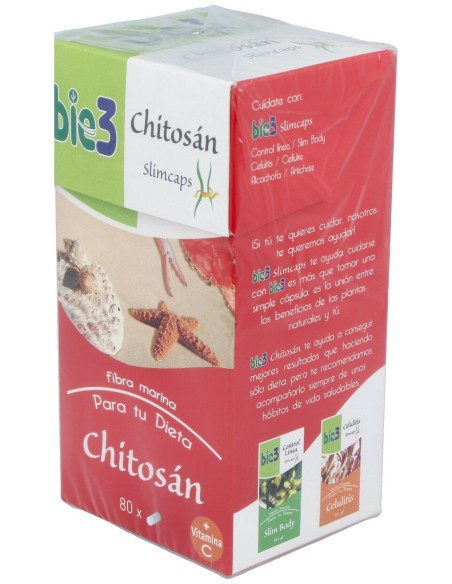 Bie 3 Chitosan Slimcaps 500 Mg 80 Caps