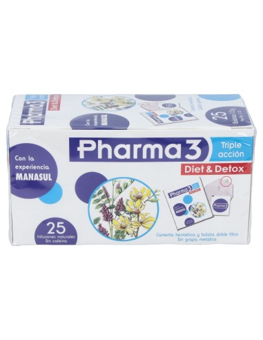 Bie3 Pharma 3 Diet &Amp Detox Infusion 25Sbrs.
