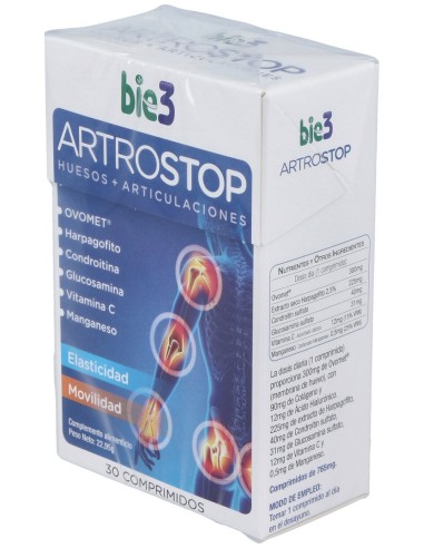 Bio3 Artrostop Huesos Y Articulaciones 30Comp