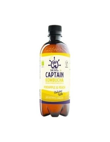 Captain Kombucha Piña Y Melocotón 1L