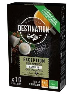 Destination Exception Pur Arabica Exception Bio 10Uds