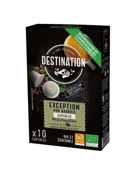 Destination Exception Pur Arabica Exception Bio 10Uds