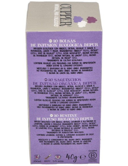 Cupper After Dinner Mint Bio Infusion 20Uds