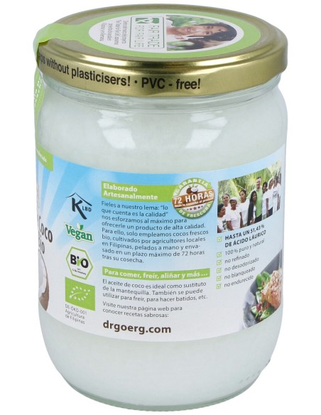 Aceite De Coco 500Ml. Bio