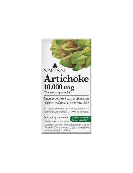 Natysal Artichoke 10 000 Mg (Alcachofa Ratio 25:1) 60 Comprimidos