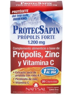 Natysal Protecsapin Própolis Forte 1 200 Mg 20 Cápsulas