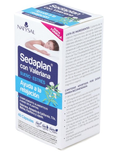 Sedaplan (Valeriana-Tranquilizante) 40Cap.