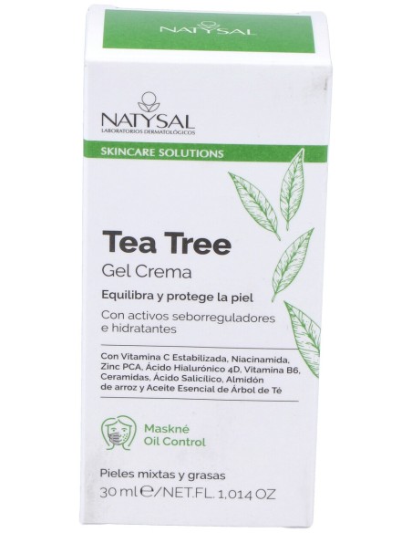Natysal Gel Crema Facial Arbol Del Te 30Ml