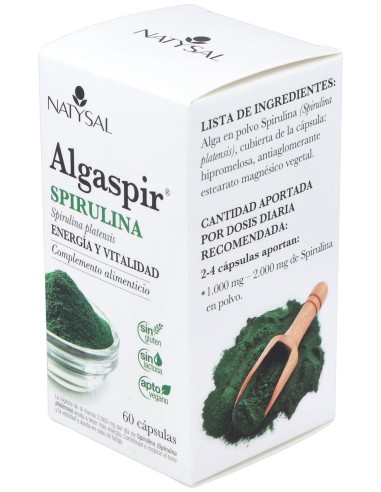 Algaspir Espirulina 60Cap. Sg Vegan