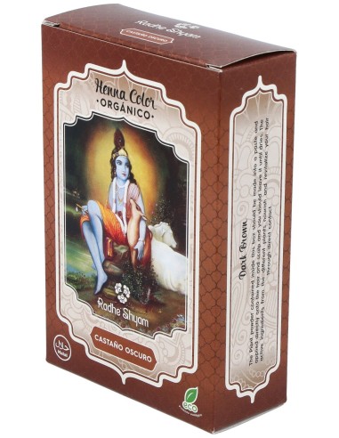 Radhe Shyam Hena Tinte Natural Castaño Oscuro...