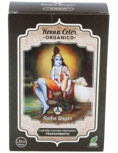 Radhe Shyam Henna Castaño Oscuro Prof Polvo 100Gr