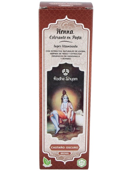 Radhe Shyam Henna Pasta Castaño Oscuro