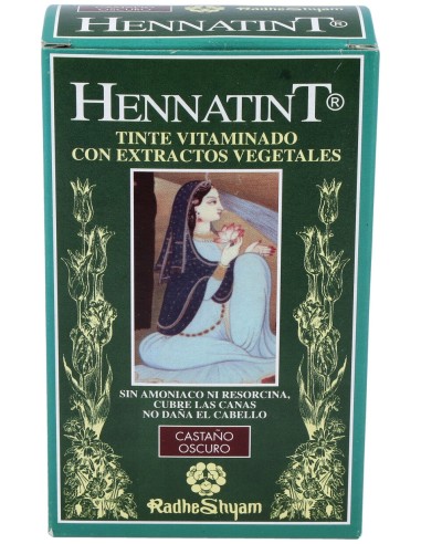 Radhe Shyam Hennatint Castaño Oscuro 60Ml