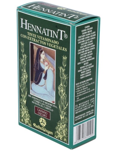 Radhe Shyam Hennatint Castaño Oscuro 60Ml