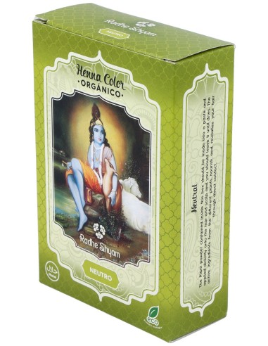 Radhe Shyam Henna Tinte Neutro Brillo Polvo 100G