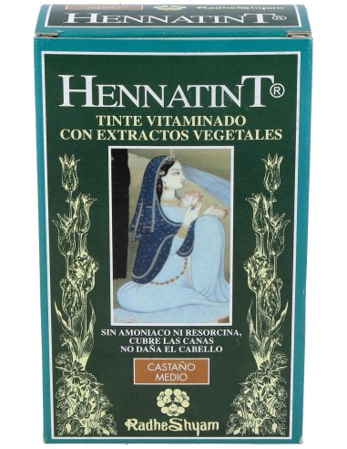Radhe Shyam Hennatint Castaño Medio 60Ml