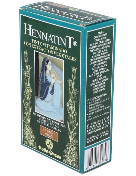 Radhe Shyam Hennatint Castaño Medio 60Ml