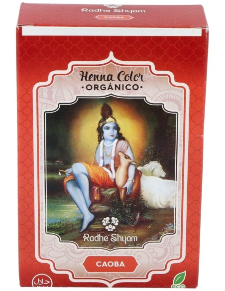 Radhe Shyam Henna Tinte Nat Caoba Polvo 100Gr