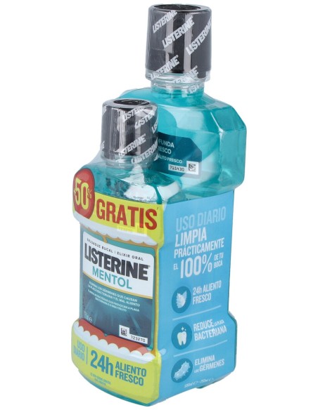 Listerine Mentol 500+250Ml.