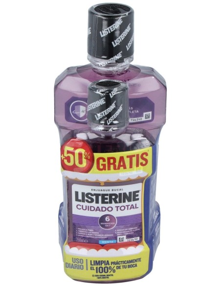 Listerine Cuidado Total 500+250Ml.