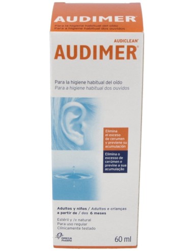 Audimer Solucion Limpieza Oidos 60 Ml