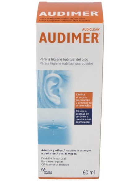 Audimer Solucion Limpieza Oidos 60 Ml