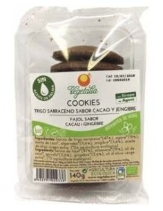 Galletas Cookies Sarraceno Algarroba Jengibre 140G